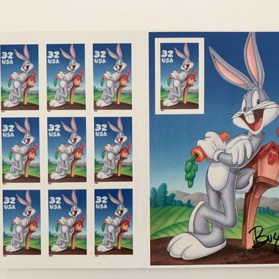 USPS Bugs Bunny Sheet of Ten 32 Cent Stamps Scott 3137