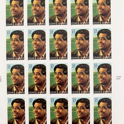 2003 37c Cesar E. Chavez, sheet of 20 Stamps