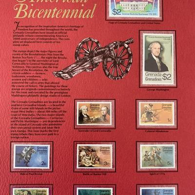 Grenada Grenadines Tribute to the American Bicentennial Stamp Set