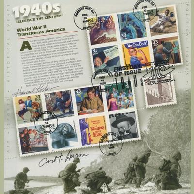 USPS Celebrate The Century 1940s Sheet of Fifteen