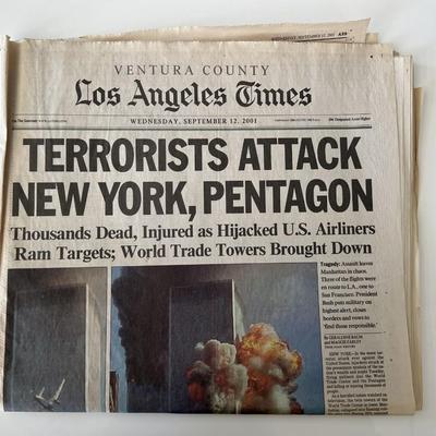 NY Times sept 12 2001- Pentagon attacked