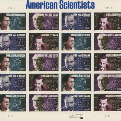 American Scientists Stamps