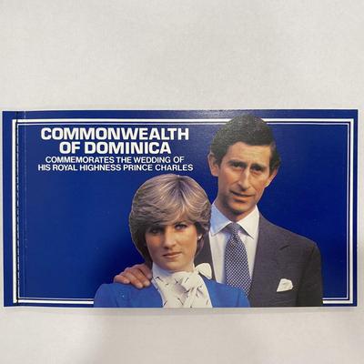 Commonwealth of Dominica stamp booklet commemorating The Royal Wedding of Prince Charles and Lady Diana 
