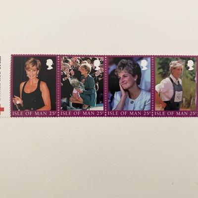 British Red Cross Princess Diana commemorative stamp set