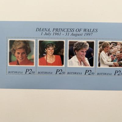 Botswana  Diana Princess of Wales commemorative stamp set