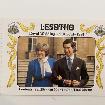 Lesotho stamp booklet commemorating The Royal Wedding of Prince Charles and Lady Diana 