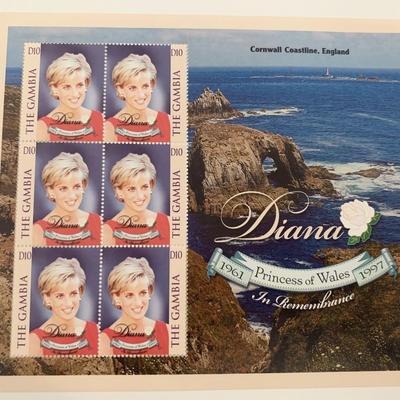 Gambia Diana Princess of Wales commemorative stamp set