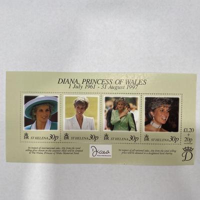 St. Helena  Diana Princess of Wales commemorative stamp set