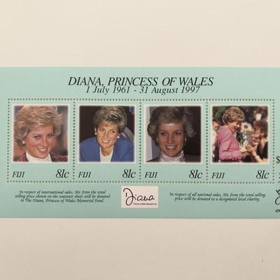 Fiji Diana Princess of Wales commemorative stamp set