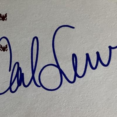Carl Lewis original signature