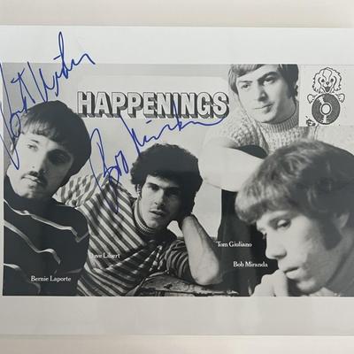 The Happenings signed photo