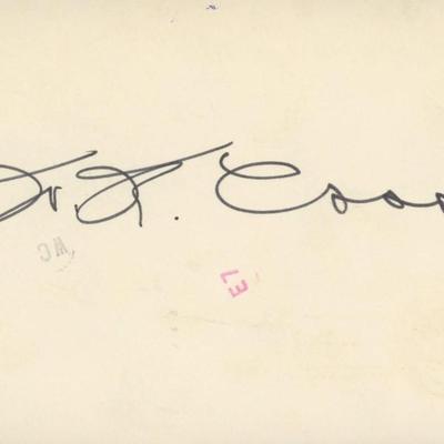 Brewer Joseph Coors signature cut