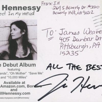 Crossing Jordan Jill Hennessy signed promo postcard