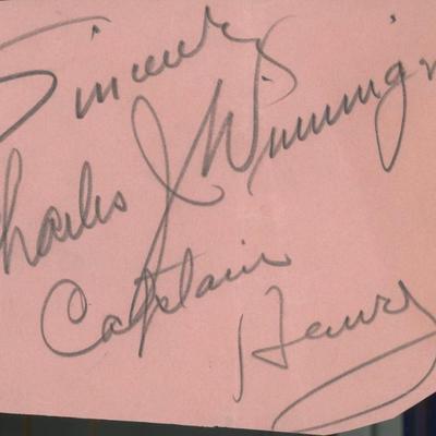 Charles Winninger signature cut