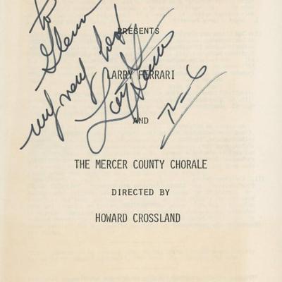 Larry Ferrari signed program