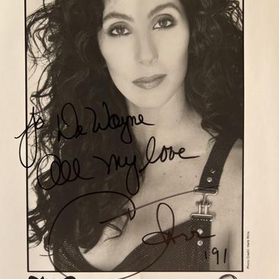 Cher  signed photo