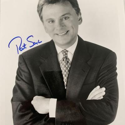 Wheel of Fortune Pat Sajak signed photo