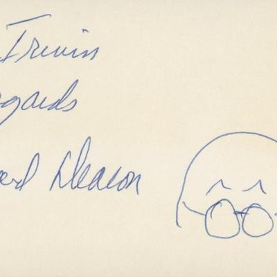Richard Deacon signed note