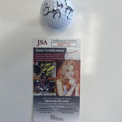 Caddyshack Cindy Morgan signed golf ball. JSA