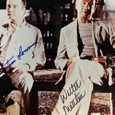 The Odd Couple Jack Lemmon and Walter Matthau signed movie photo
