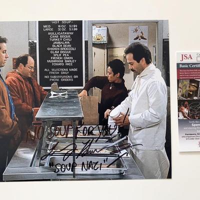 Seinfeld Soup Nazi Larry Thomas signed photo â€“ JSA Authenticated