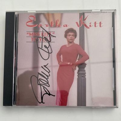 Eartha Kitt signed album