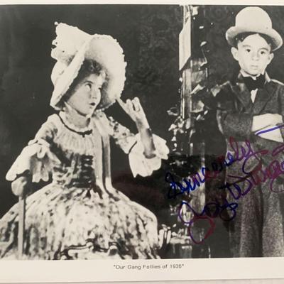 Our Gang Follies of 1936 Joy Wurgaft signed photo 