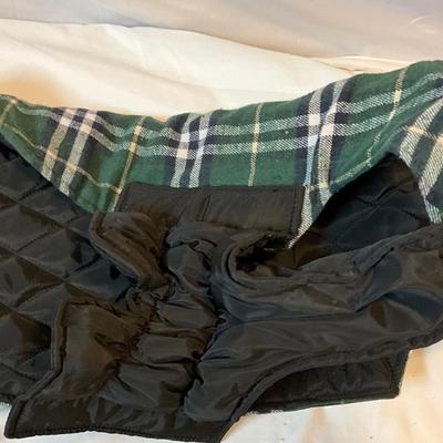 Dog jacket and lg harness, both gently used