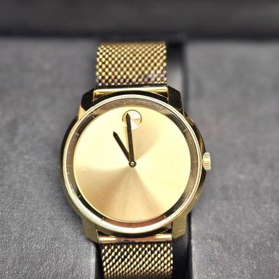 Gold Movado Bold Watch with Box