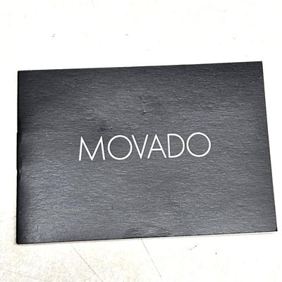 Black and Gold Movado Watch with Box