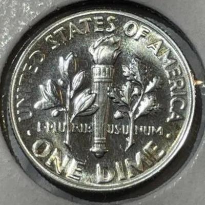 1954-P CHOICE PROOF CONDITION ROOSEVELT SILVER DIME AS PICTURED.