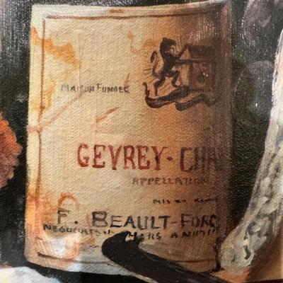 WINE BOTTLE AND CHEESE ARTWORK