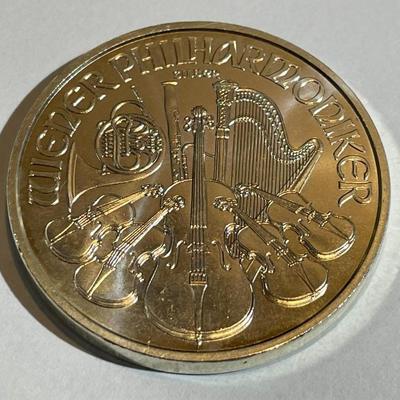2015 Austrian Philharmonic 1oz .999 Fine Silver 1,50 Euro Bullion Coin | Silver in Choice BU Condition.