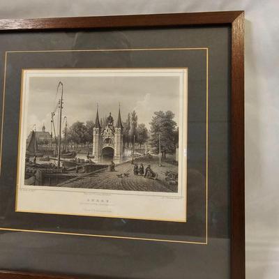 Three Prints of Dutch Ports & Sailing Ships (L-JS)