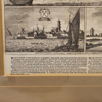 Three Prints of Dutch Ports & Sailing Ships (L-JS)