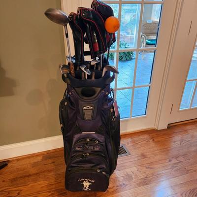 Titleist & McGregor Golf Clubs & a Sun Mountain Golf Bag (LR-DW)