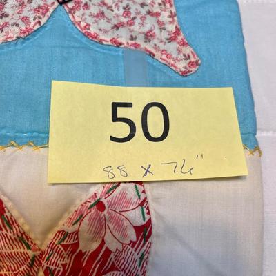 60s Butterfly & Flower quilt