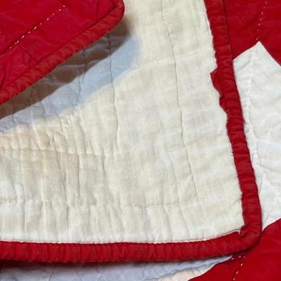 Red & White quilt