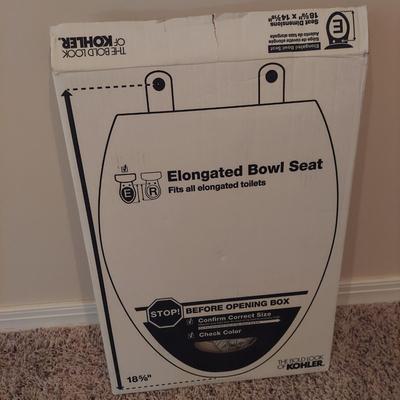 Three Kohler Elongated Toilet Bowl Seats (BSR-BBL)