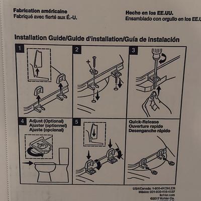 Three Kohler Elongated Toilet Bowl Seats (BSR-BBL)