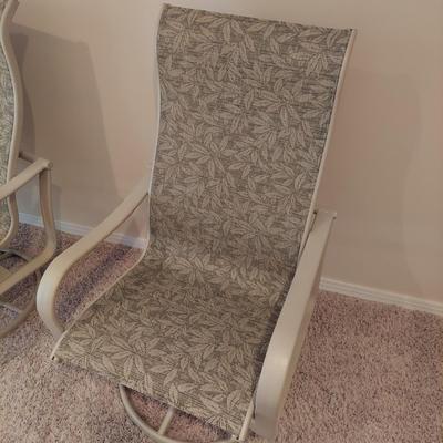 Two Tropitone Swivel Patio Chairs (BSR-BBL)