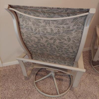 Two Tropitone Swivel Patio Chairs (BSR-BBL)