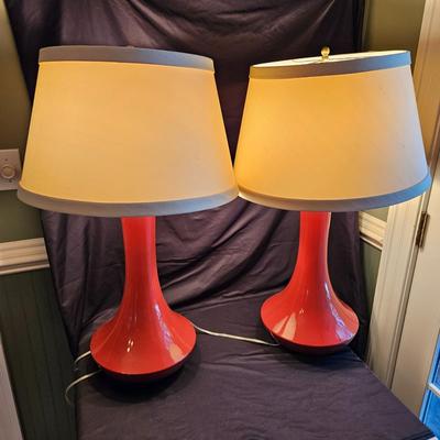 Pair of Contemporary Ceramic Lamps (LR-DW)
