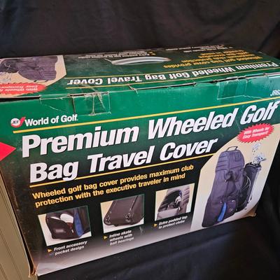Pair of World of Golf Premium Wheeled Golf Bag Travel Covers (LR-DW)