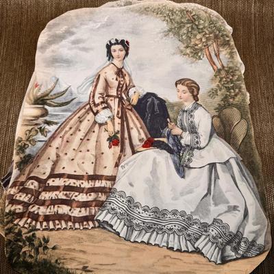 LOT 24 - Large Victorian La Mode Illustree Clipped Prints