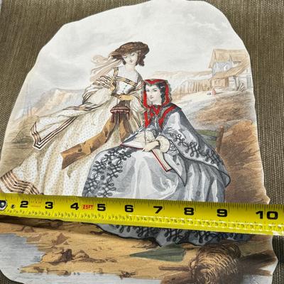 LOT 24 - Large Victorian La Mode Illustree Clipped Prints