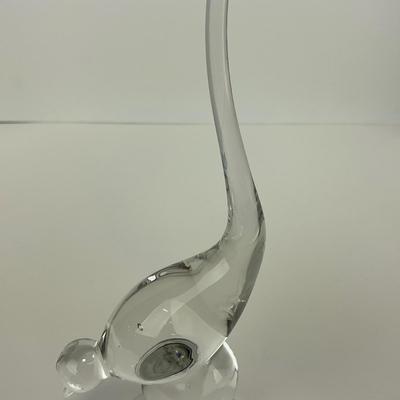 -24- VIKING | Clear Glass Mid Century Long Tail Bird