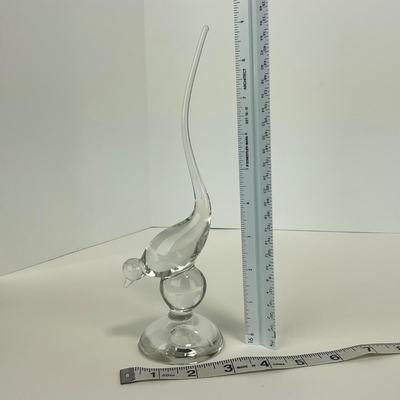 -24- VIKING | Clear Glass Mid Century Long Tail Bird