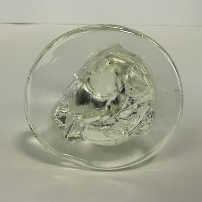 -27- VIKING | Mid Century Clear glass Hound Dog