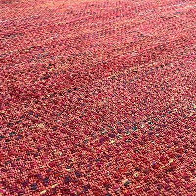 AMERICAN FACTORY DIRECT ~ Red With Multi Colors Hand Woven Rug